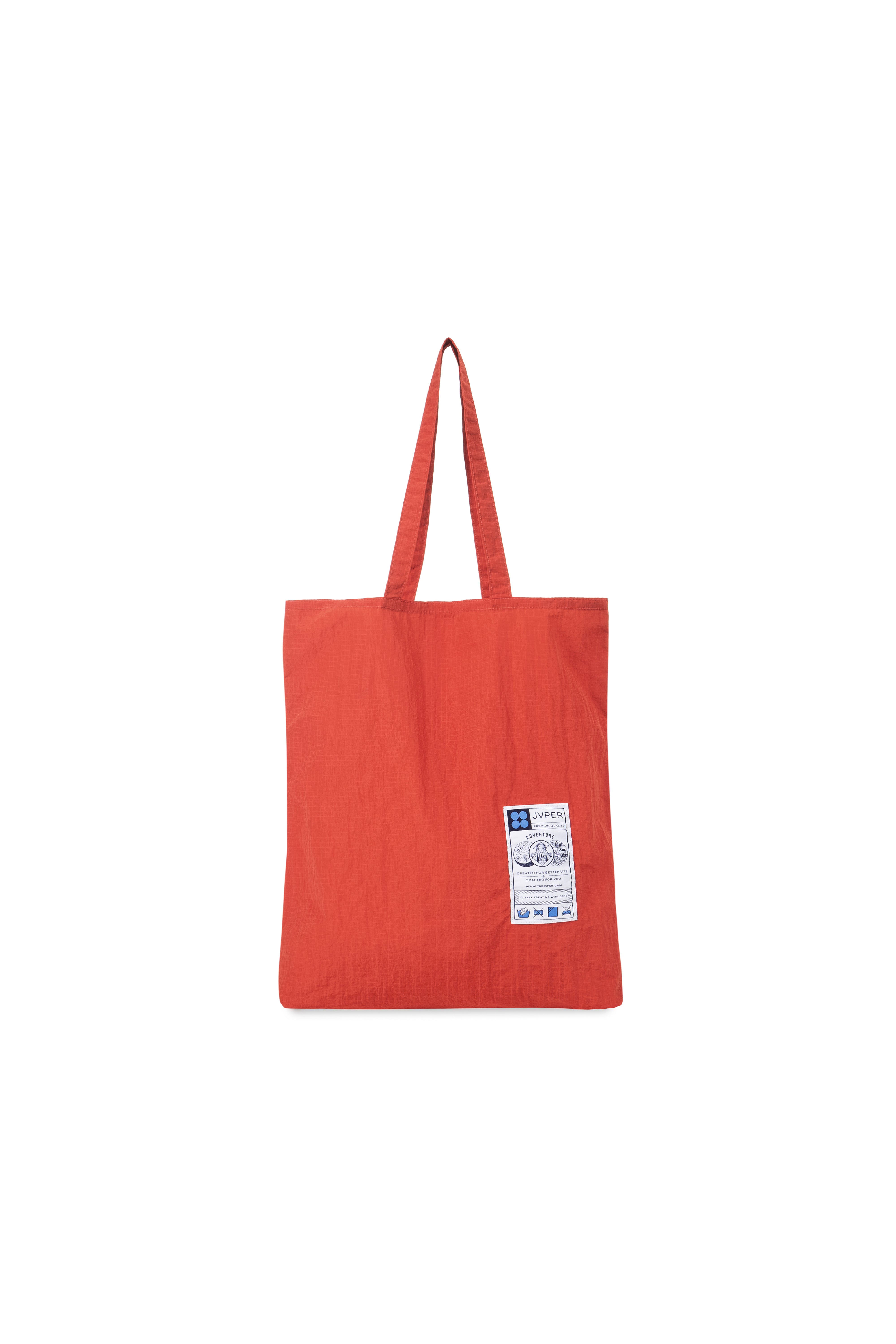 라이트 웨이트 립스탑 나일론 토트백 - 오렌지