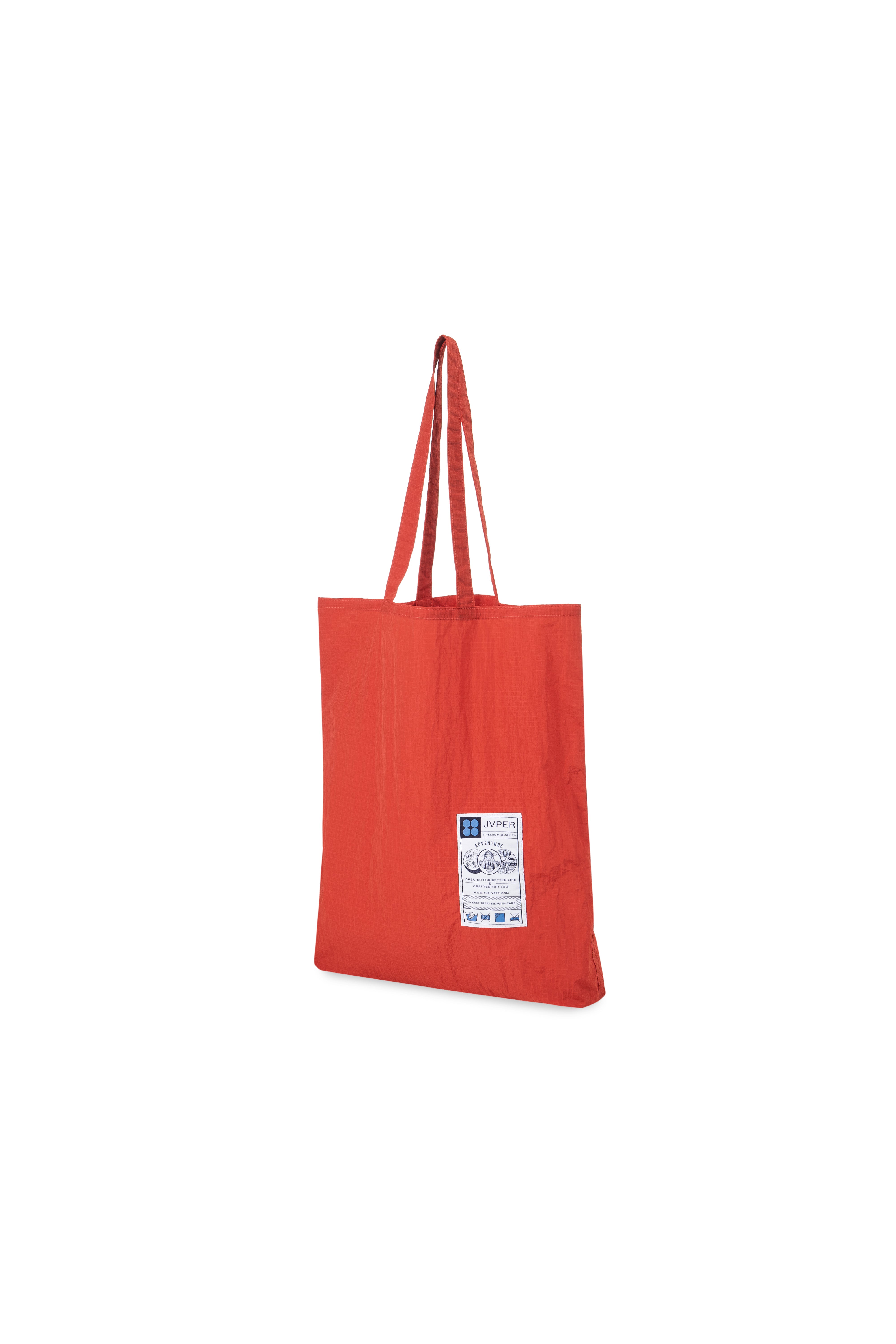 라이트 웨이트 립스탑 나일론 토트백 - 오렌지