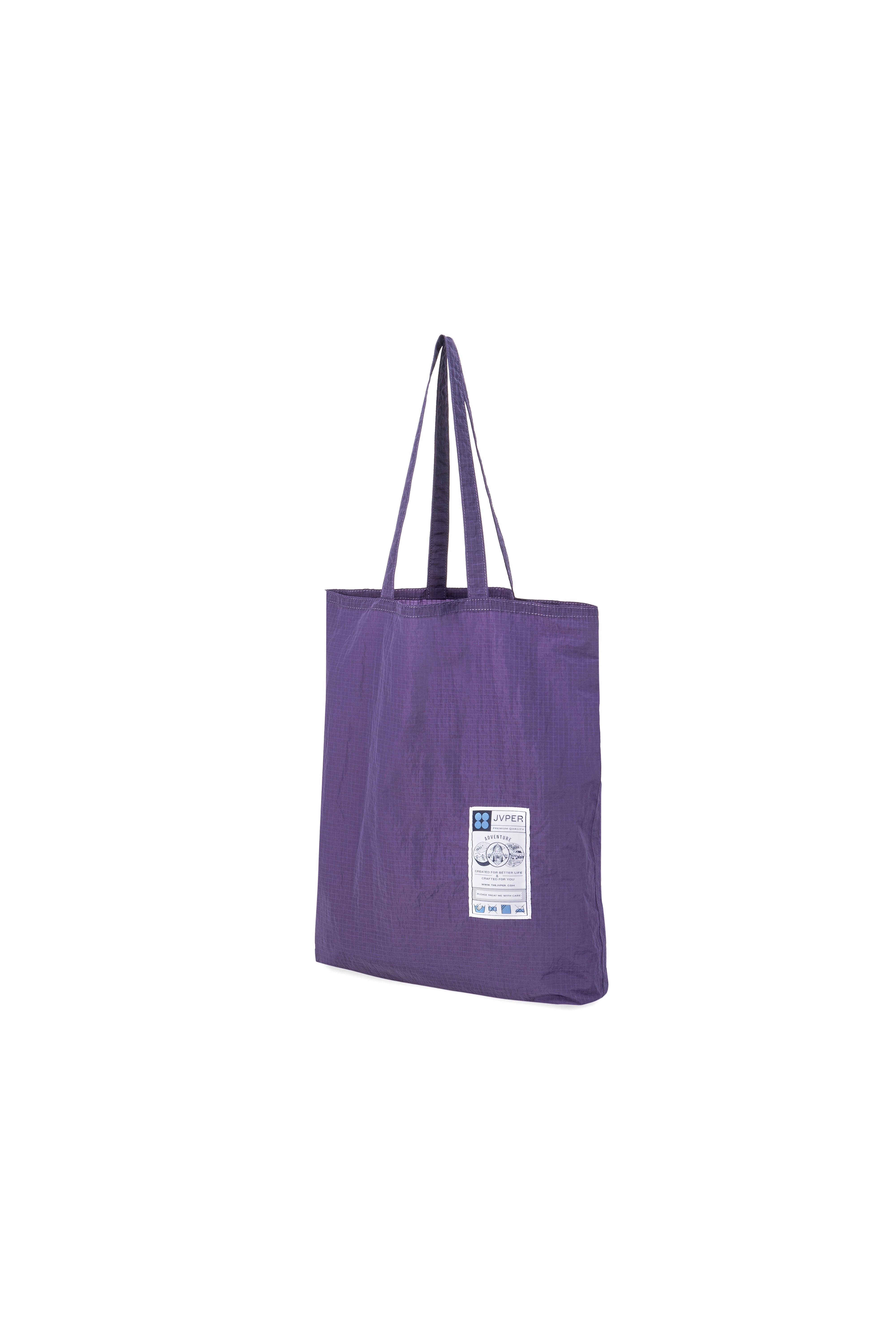 라이트 웨이트 립스탑 나일론 토트백 - 퍼플