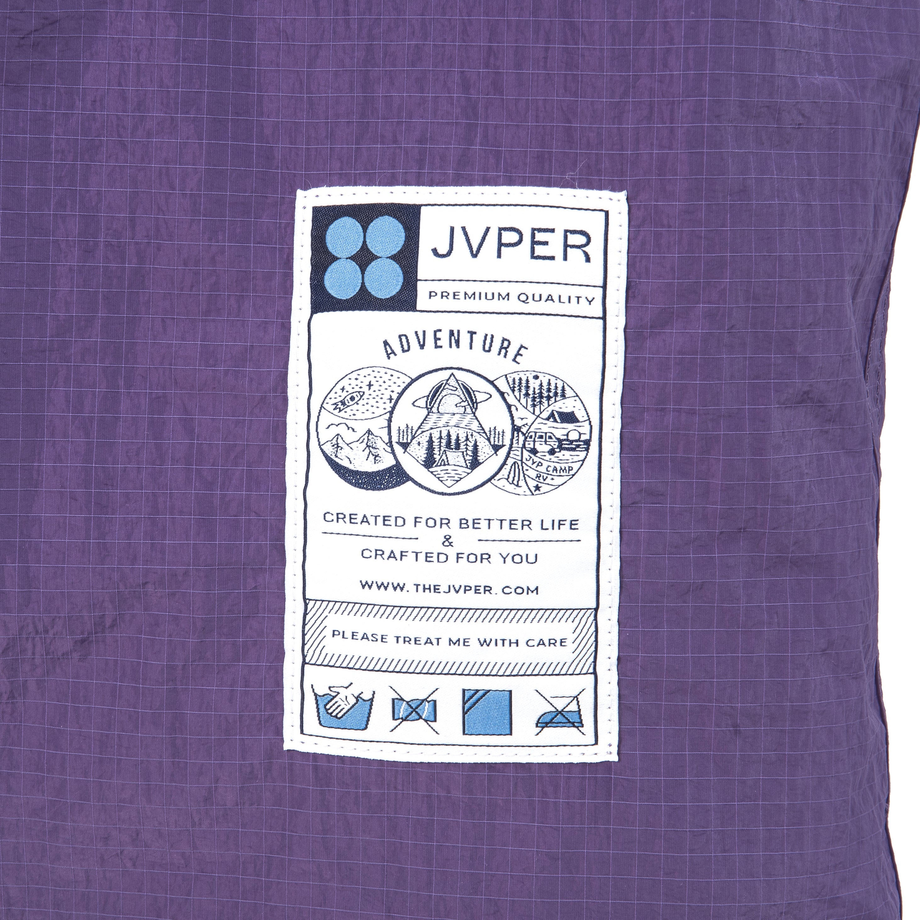 라이트 웨이트 립스탑 나일론 토트백 - 퍼플