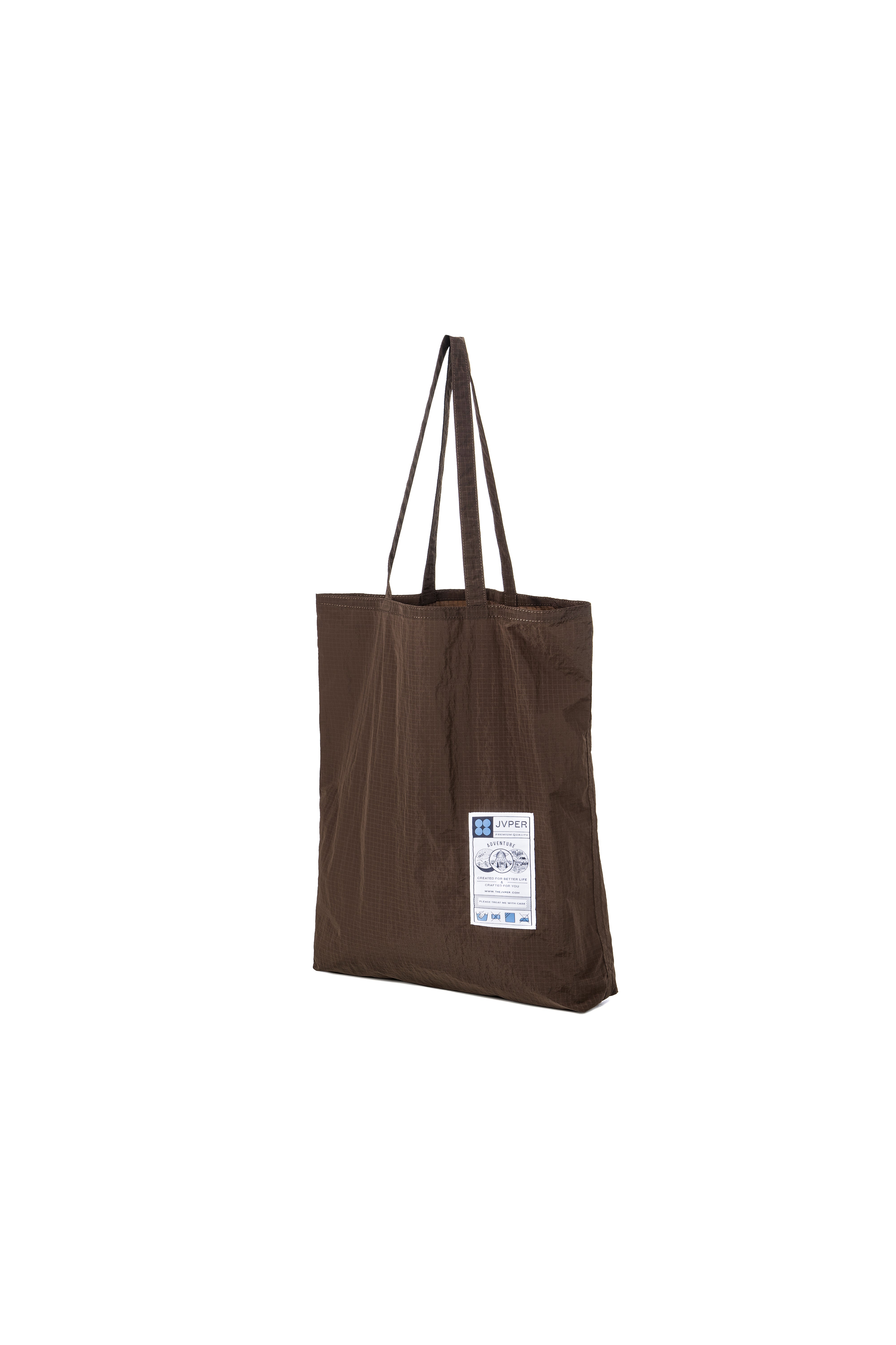 라이트 웨이트 립스탑 나일론 토트백 - 브라운