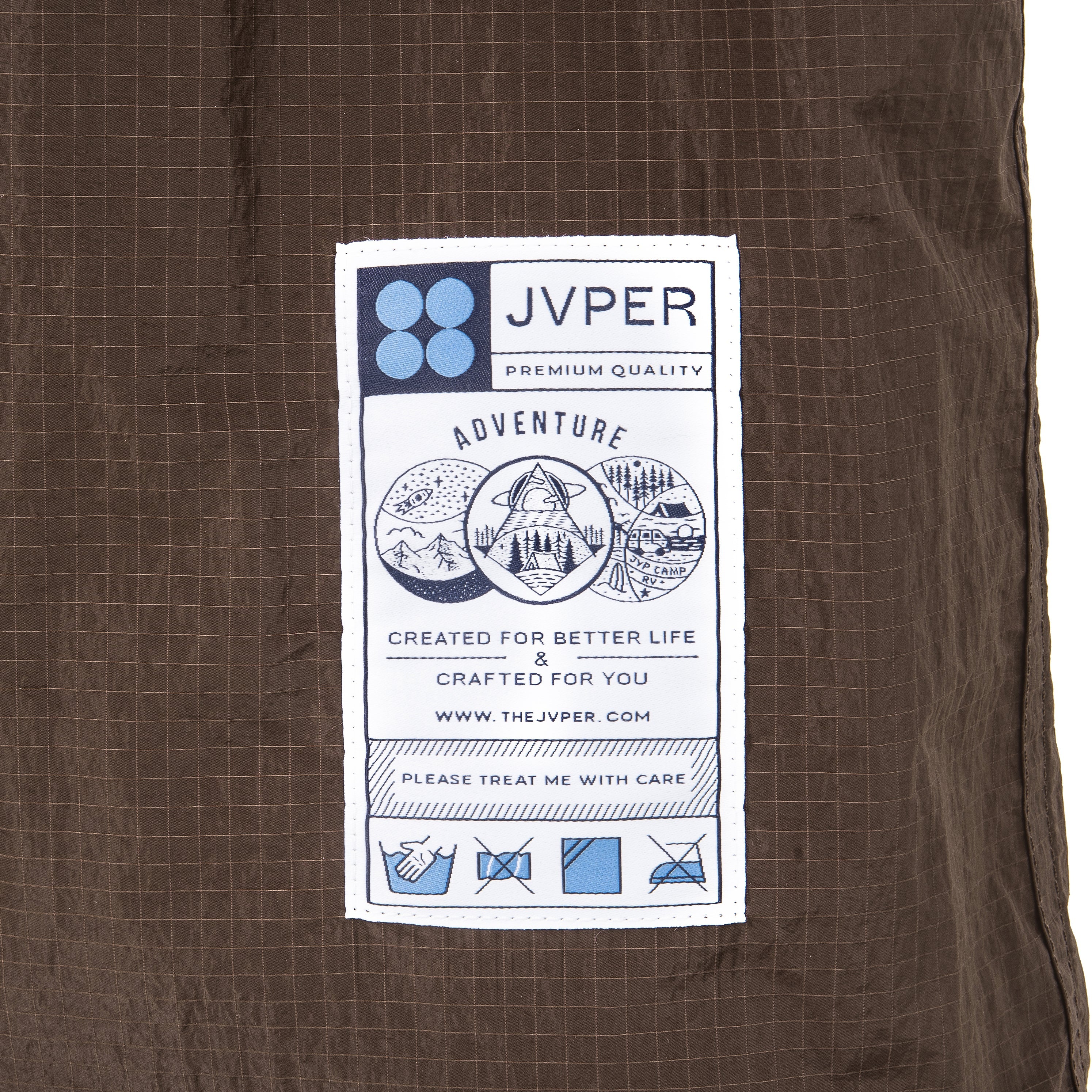 라이트 웨이트 립스탑 나일론 토트백 - 브라운