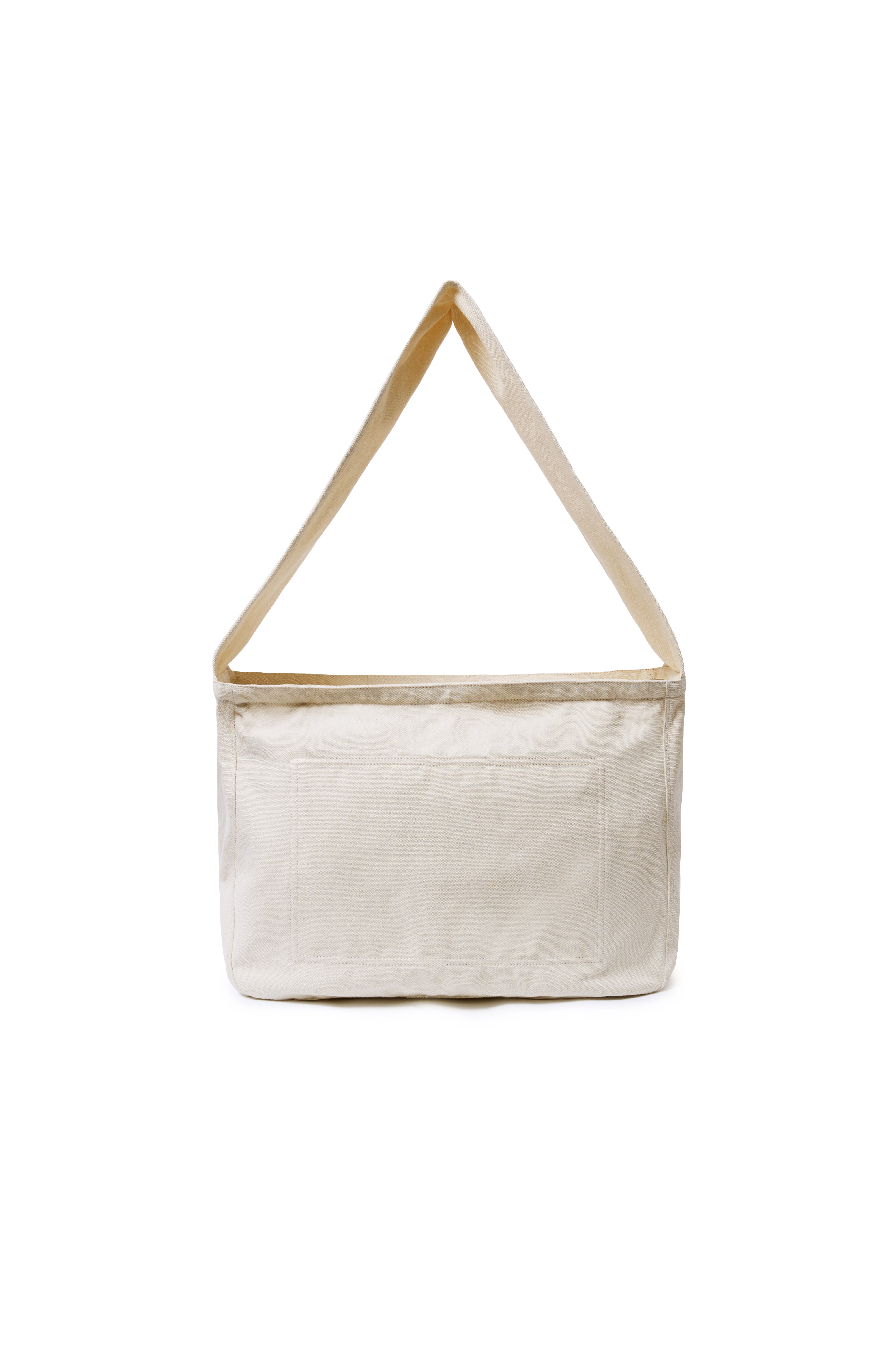 스마일 캔버스 메신저백 – 내추럴 라지