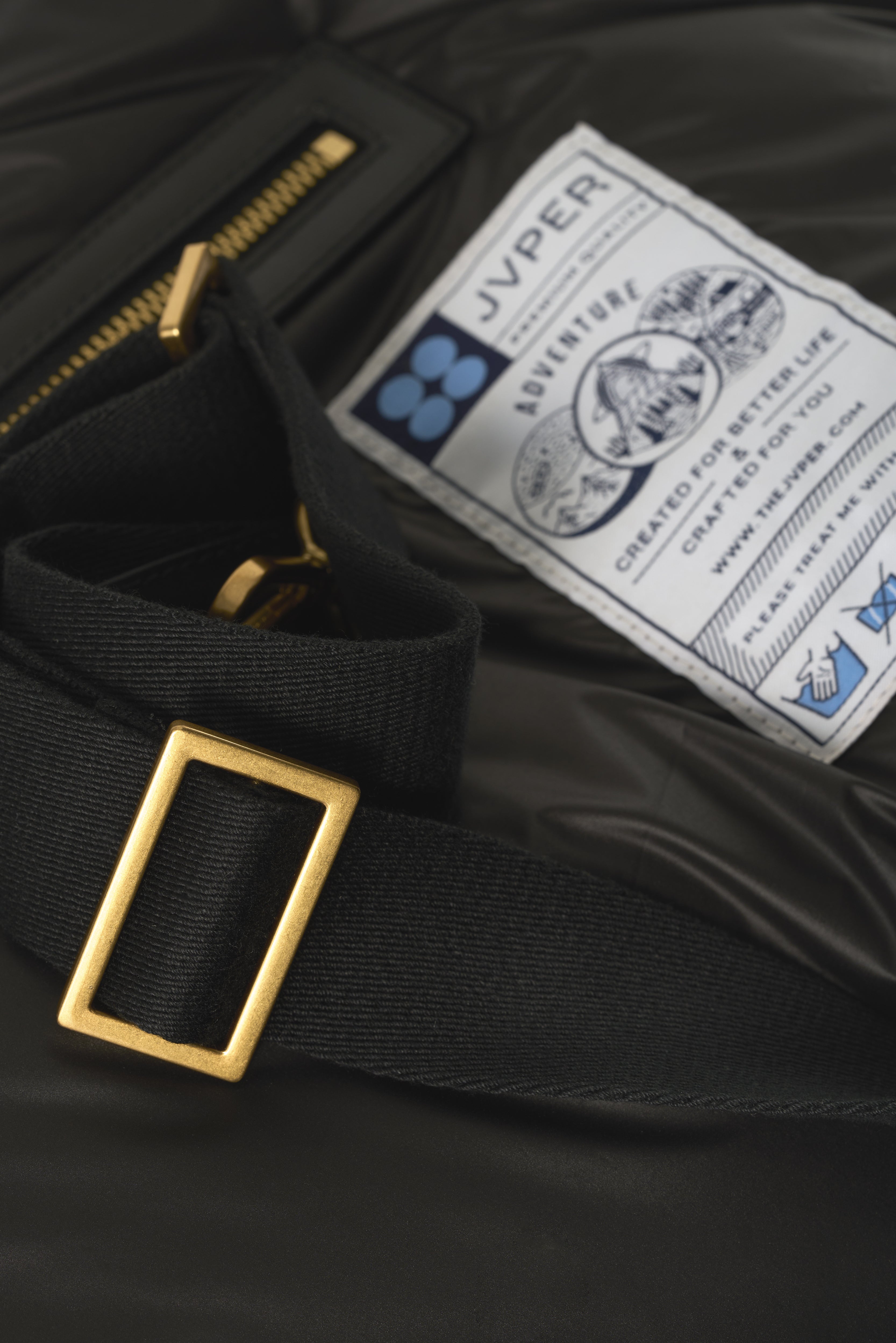 Adventure Padded Light Nylon Tote Bag – Black