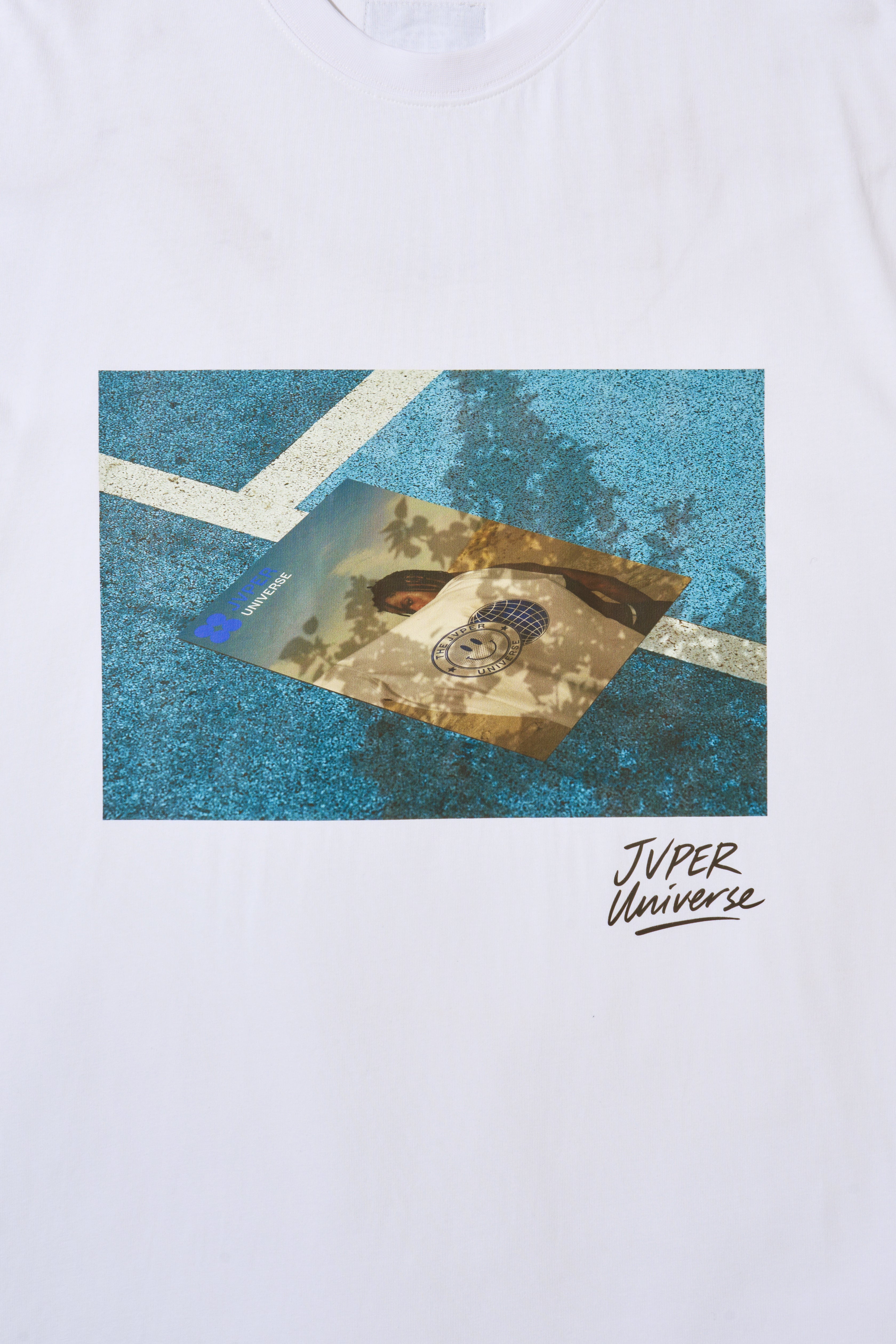 Universe Photo Graphic T-Shirt – White | Unisex Short Sleeve Tee