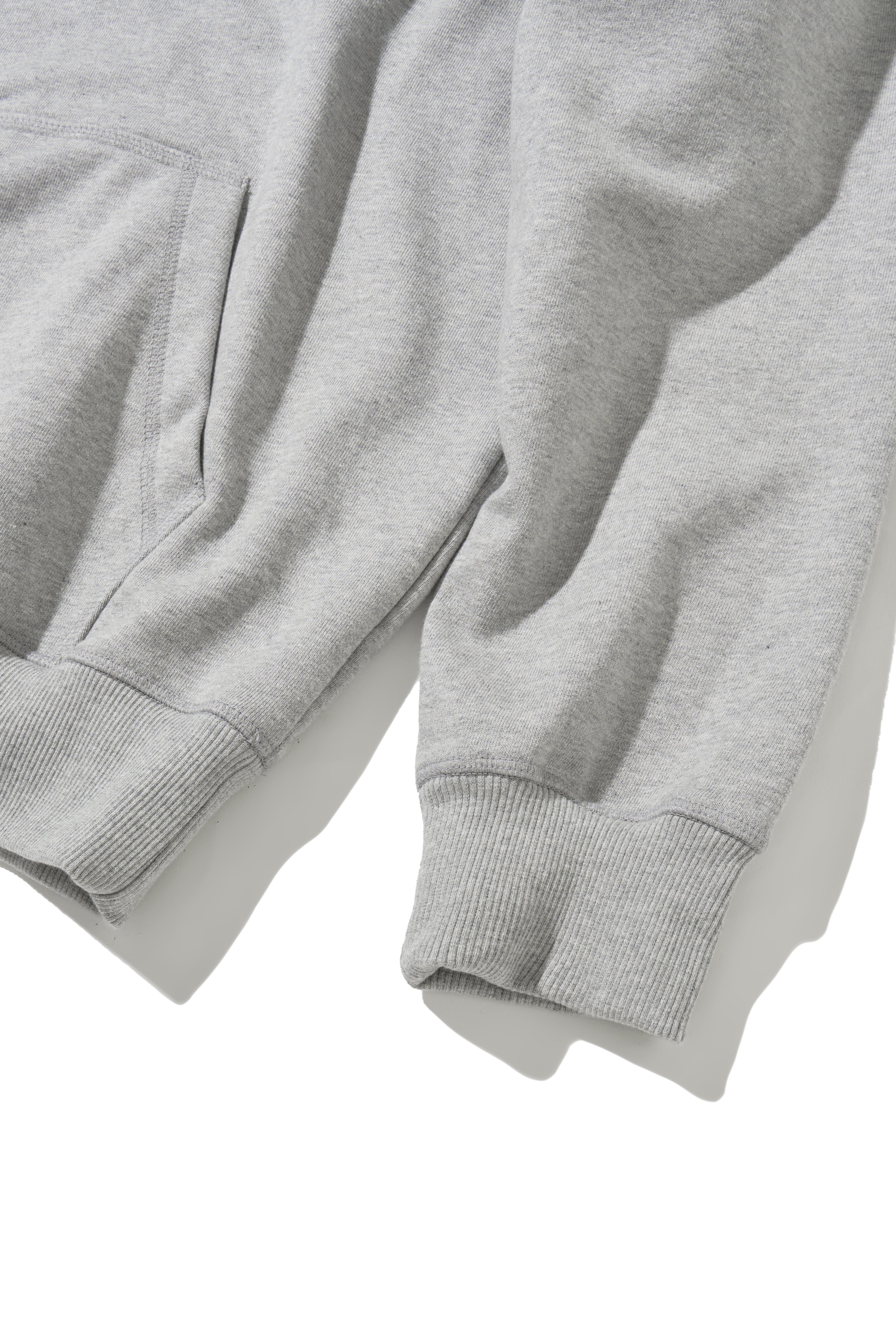 어드벤처 시그니처 라벨 오버핏 후디 – 멜란지 그레이