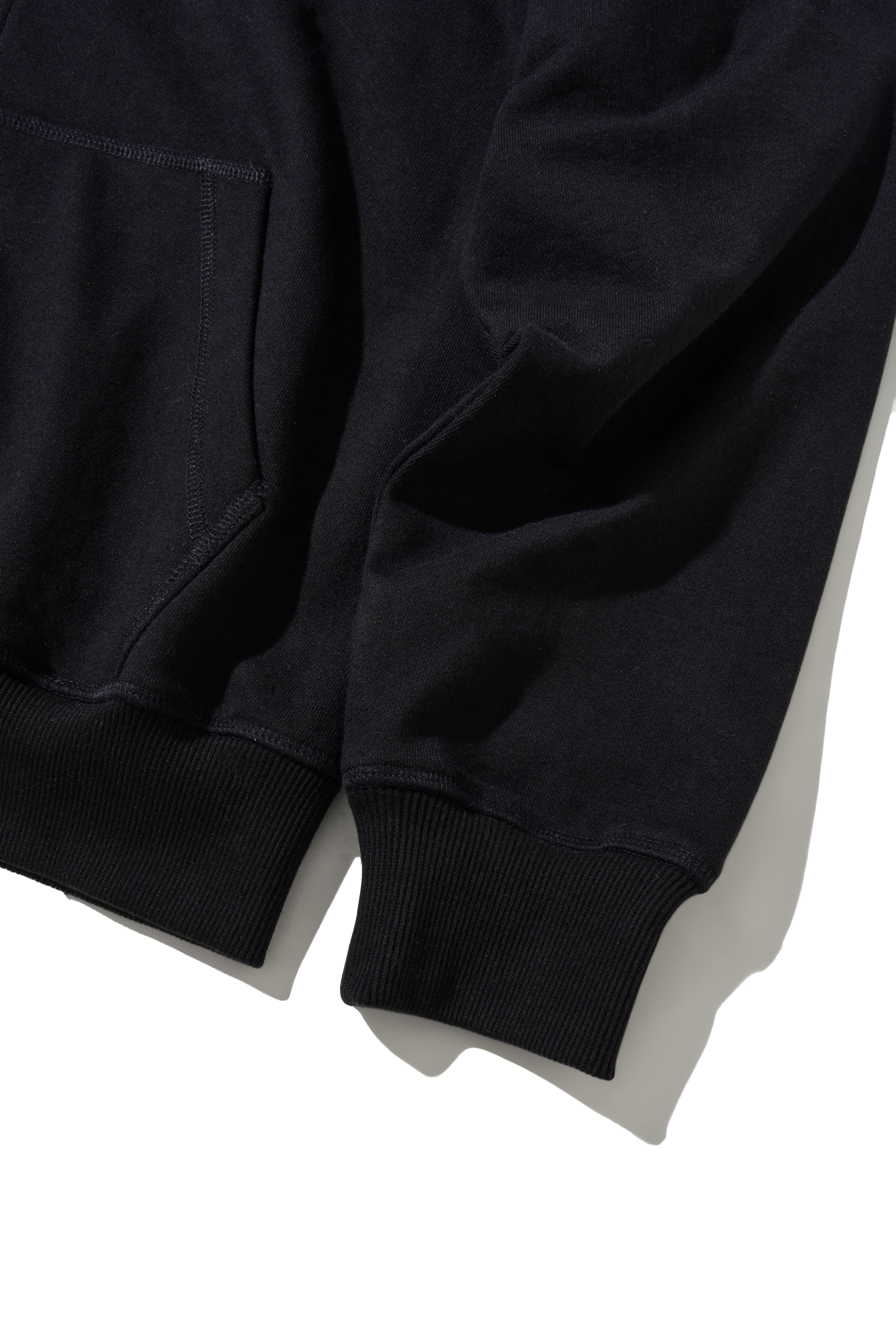 Universe Zip-Up Hoodie – Black | Diamond Emblem Embroidered Patch