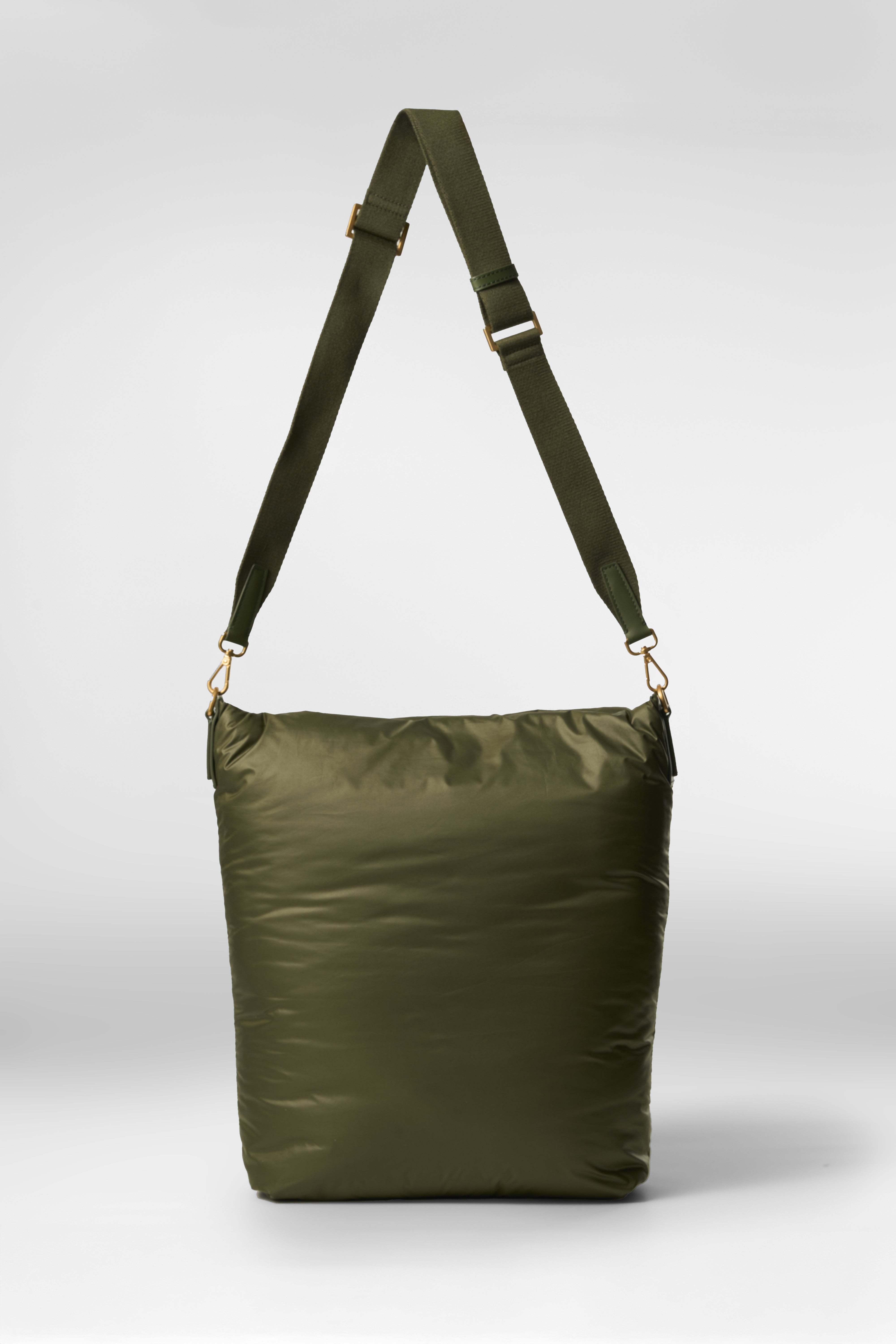 Adventure Padded Light Nylon Shoulder Bag – KHAKI