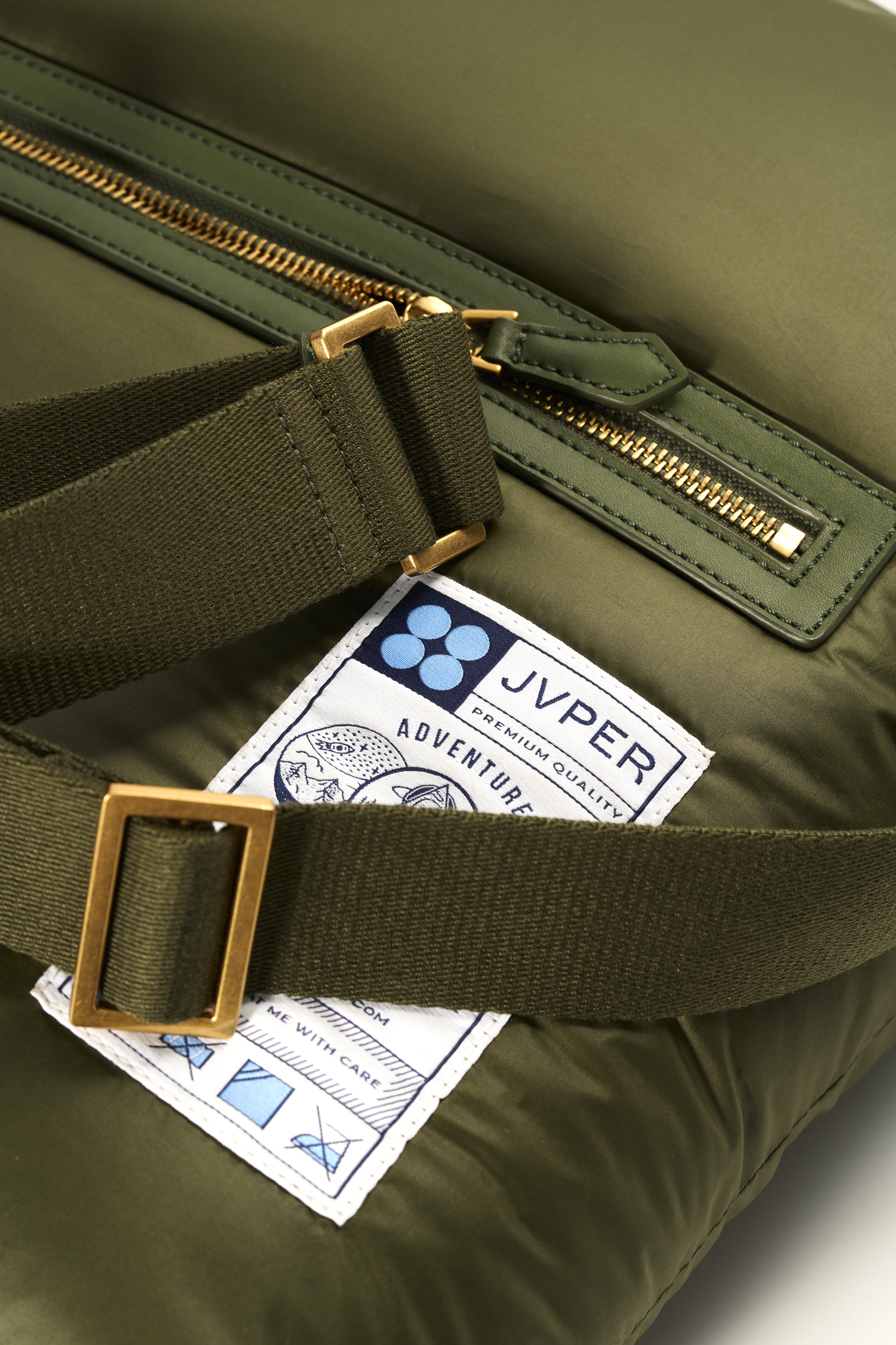 Adventure Padded Light Nylon Shoulder Bag – KHAKI