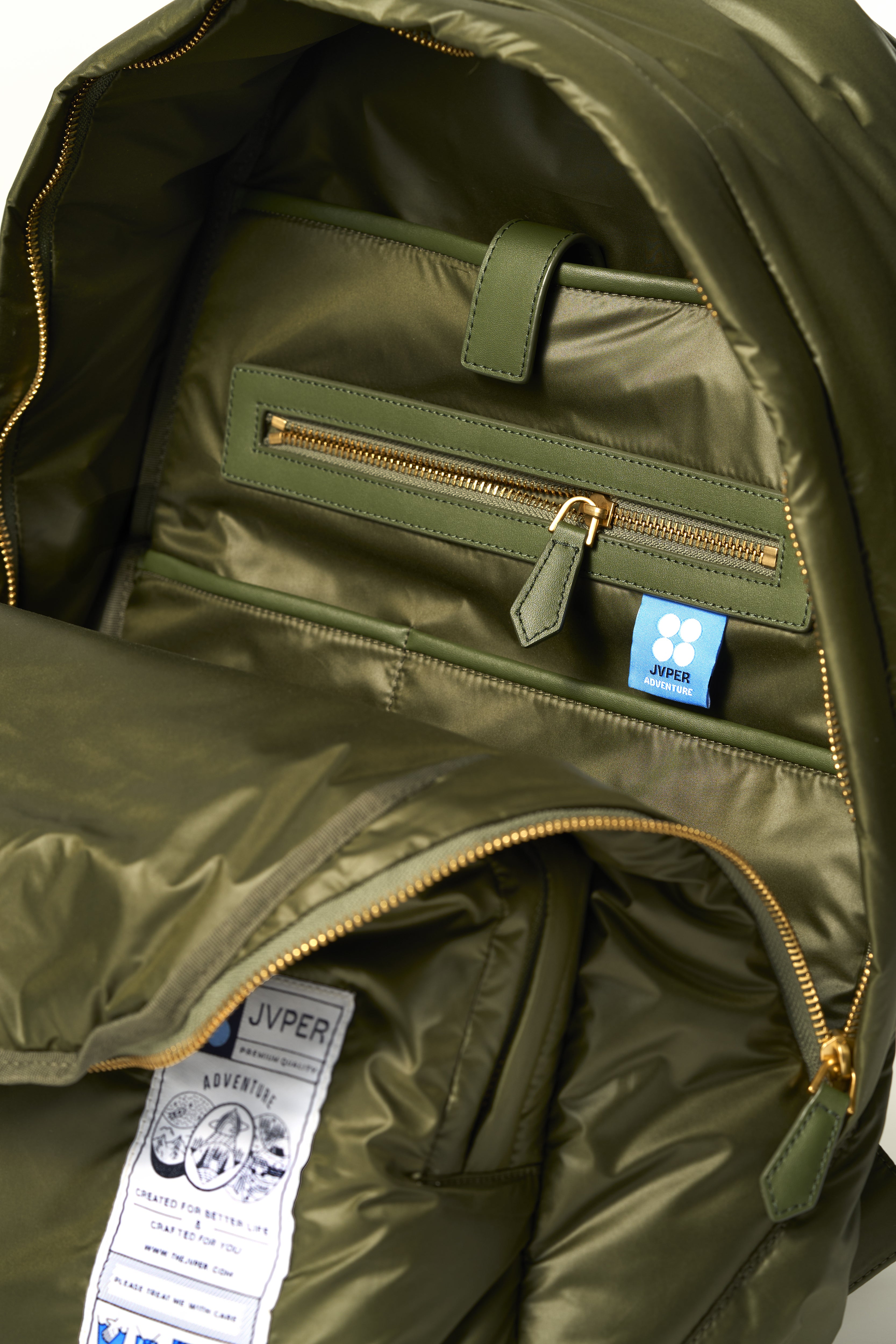 Adventure Padded Light Nylon Back Pack Khaki