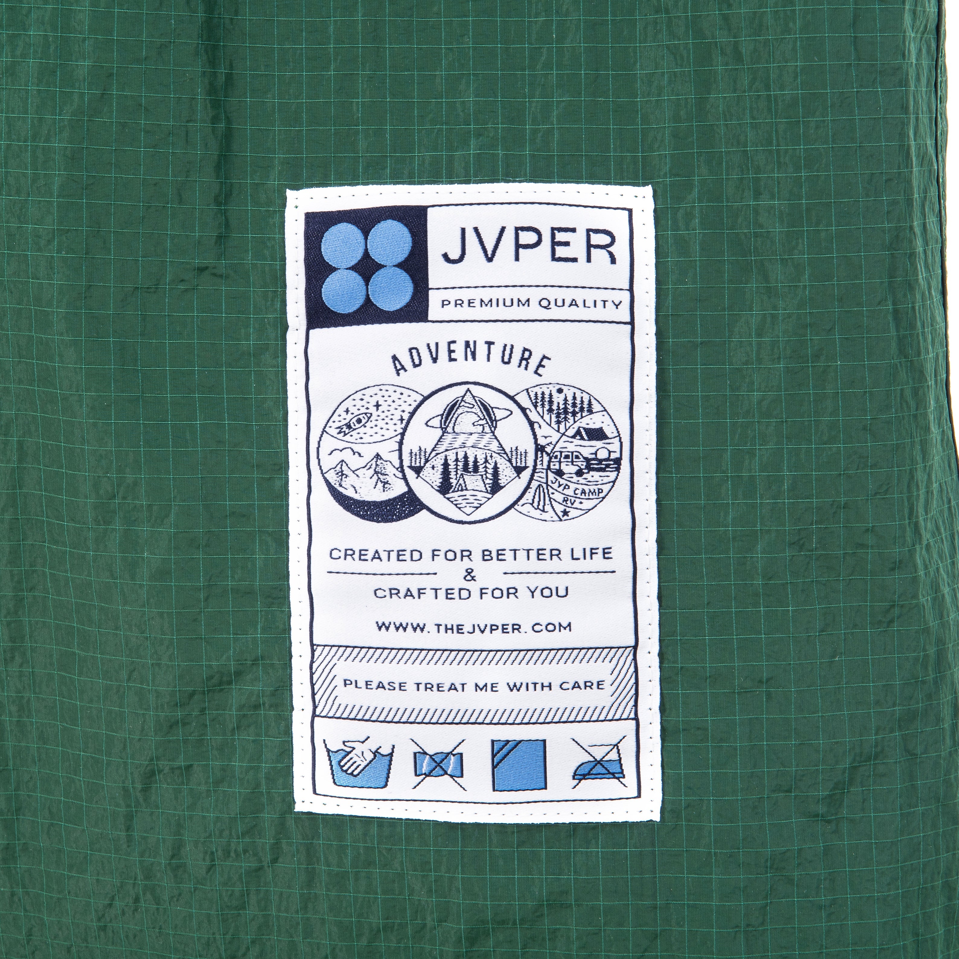 라이트 웨이트 립스탑 나일론 토트백 - 에버그린