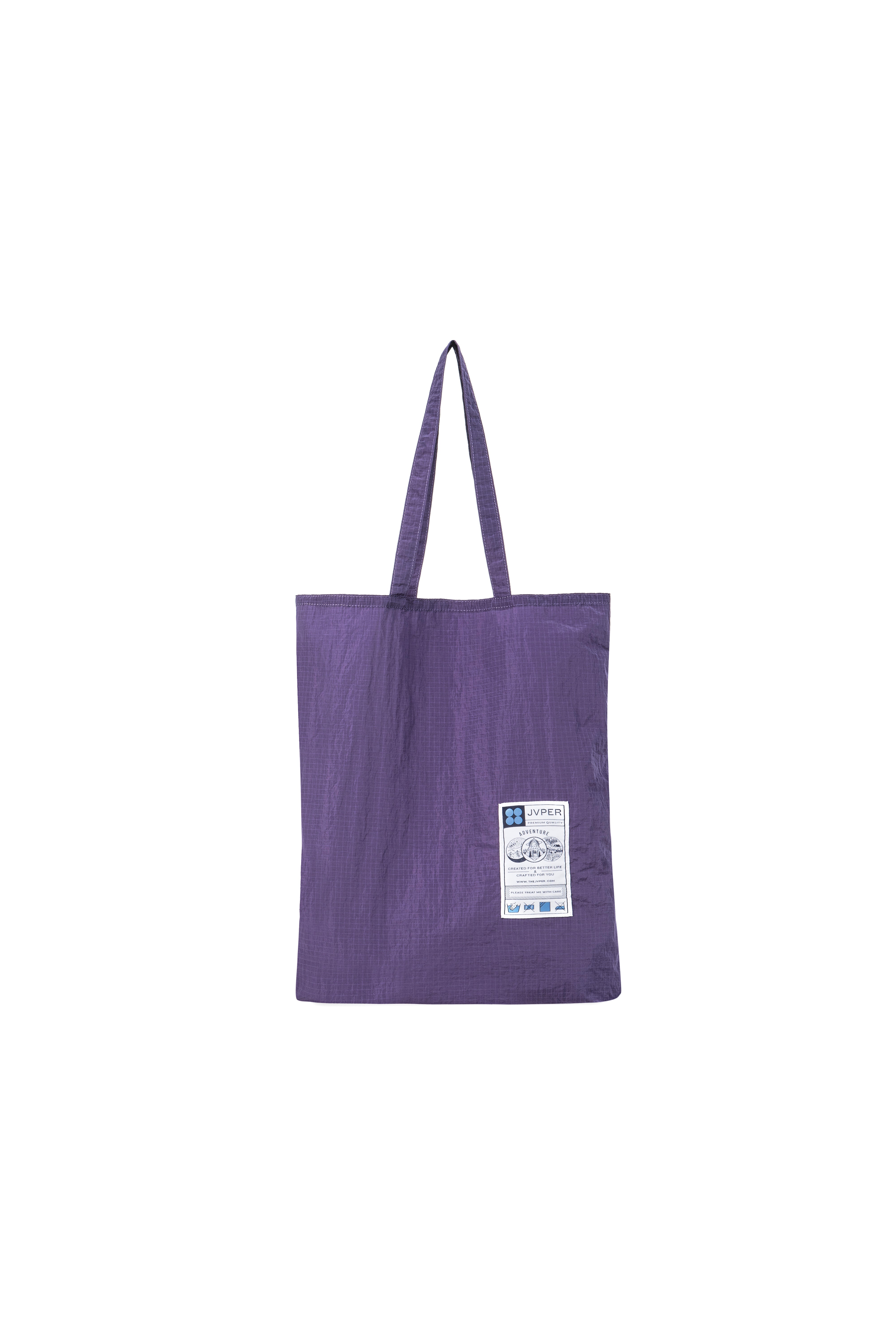 라이트 웨이트 립스탑 나일론 토트백 - 퍼플