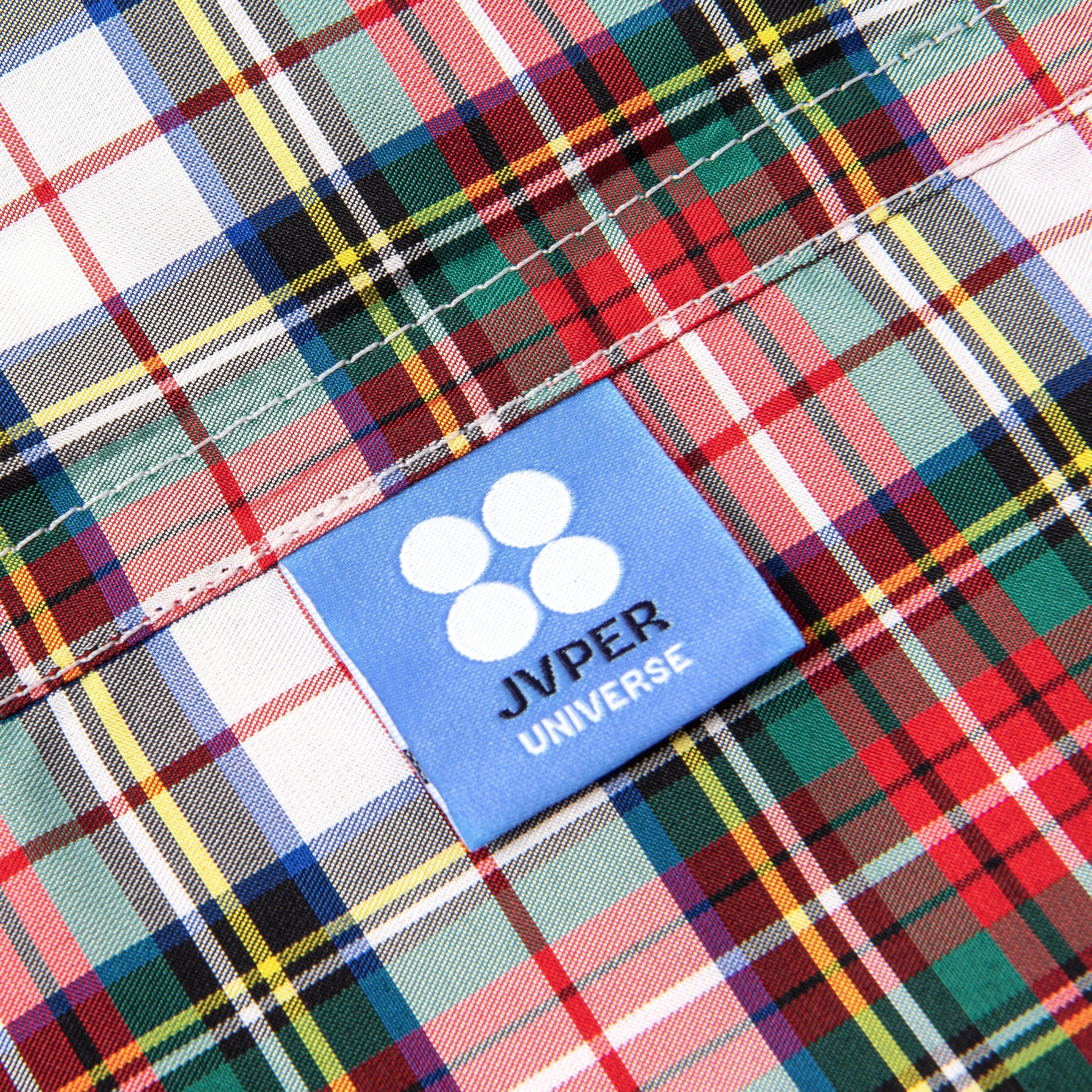 유니버스 체크 나일론 토트백 - 멀티 컬러 체크