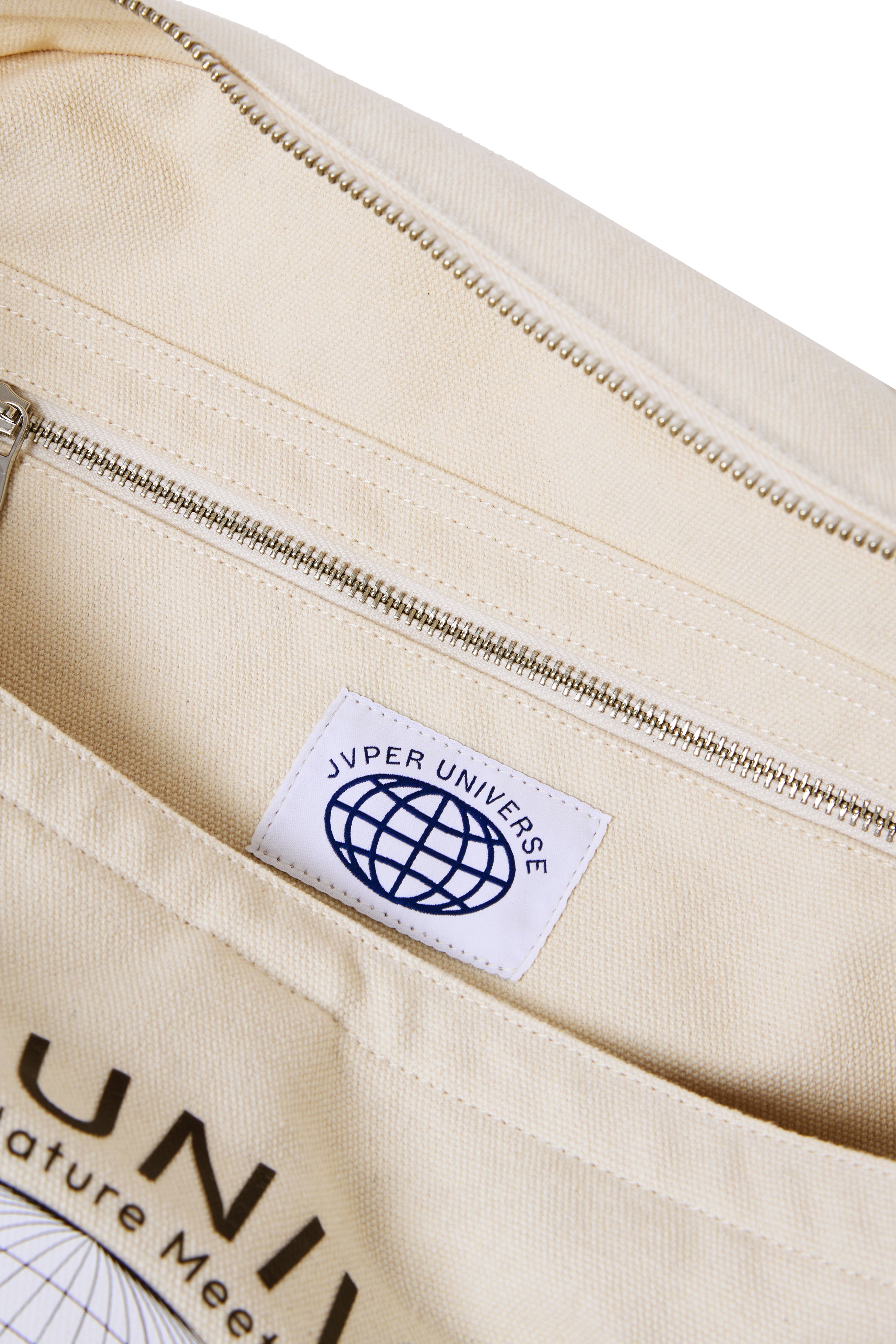 스마일 캔버스 메신저백 – 내추럴 라지