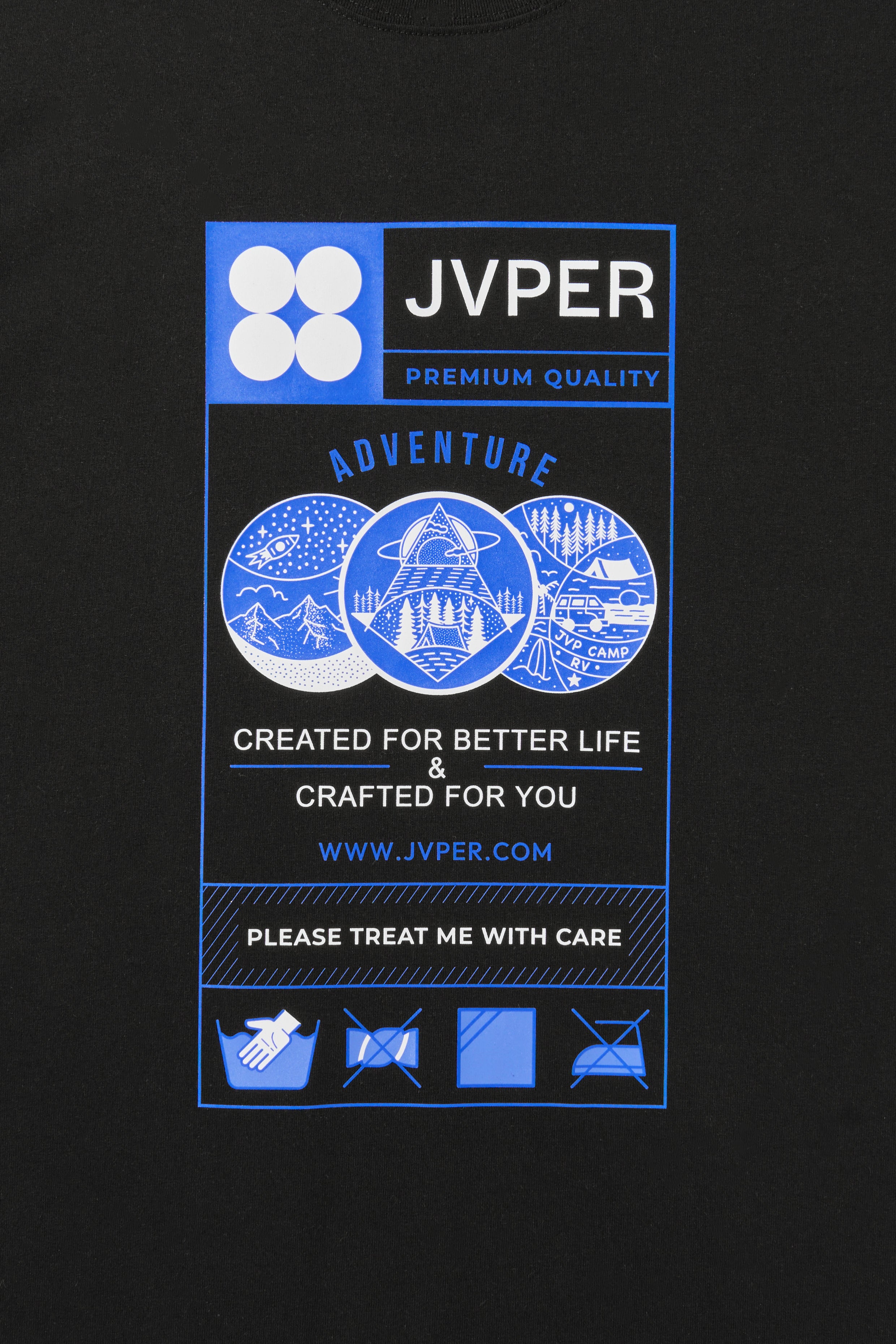 어드벤쳐 그래픽 티셔츠 – 블랙